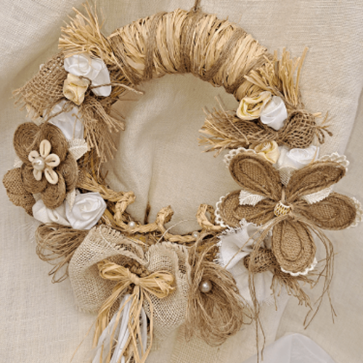 Dekoracje jutowo-sznurkowe
