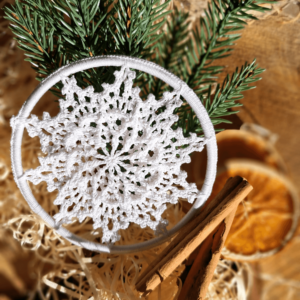 koronkowa gwiazdka - serwetka